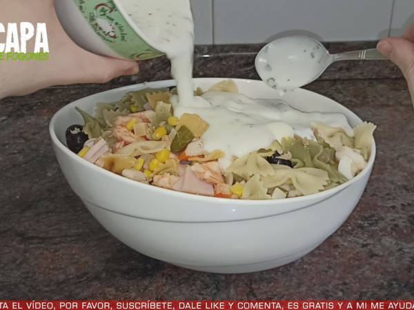Ensalada de pasta - Preparación paso 8