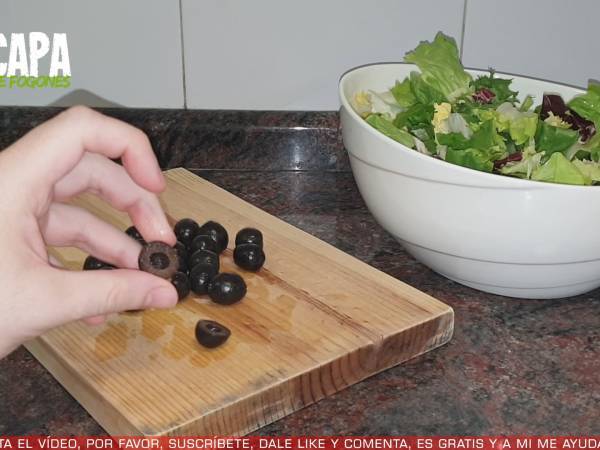 Ensalada de bacalao y naranja - Preparación paso 2