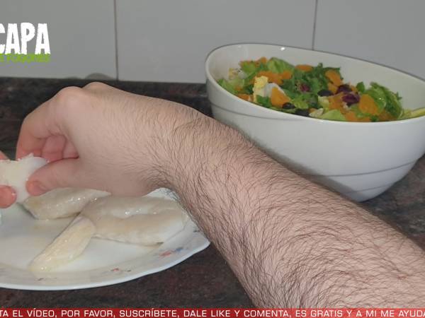 Ensalada de bacalao y naranja - Preparación paso 4
