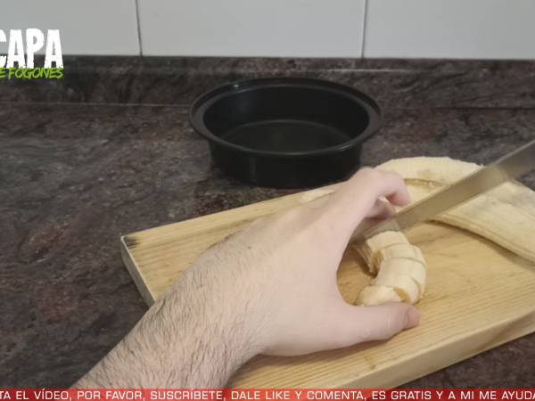 Batido de plátano - Preparación paso 1