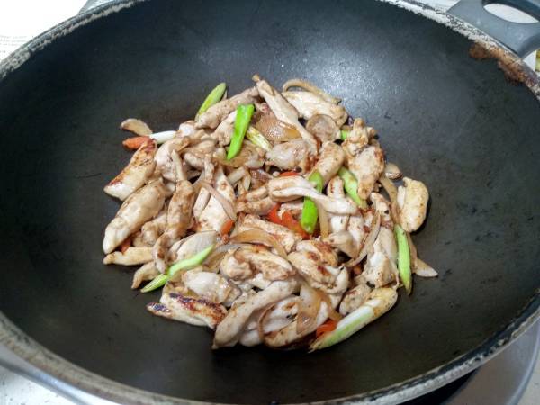 Wok de pollo con anacardos {Receta Tailandesa} - Preparación paso 6