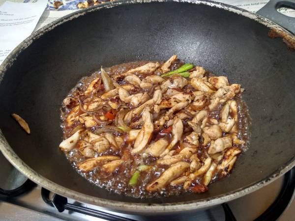 Wok de pollo con anacardos {Receta Tailandesa} - Preparación paso 7