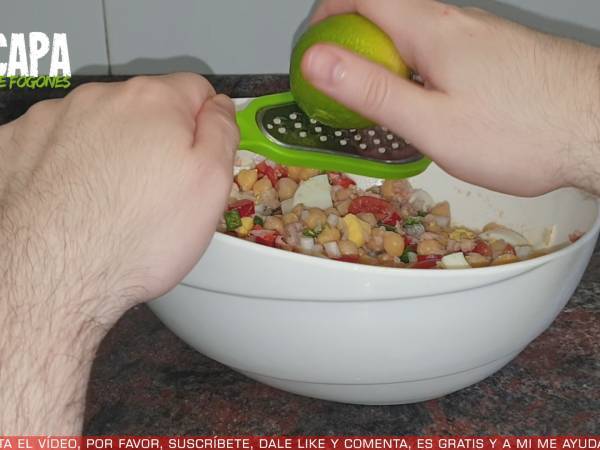Ensalada de garbanzos - Preparación paso 3