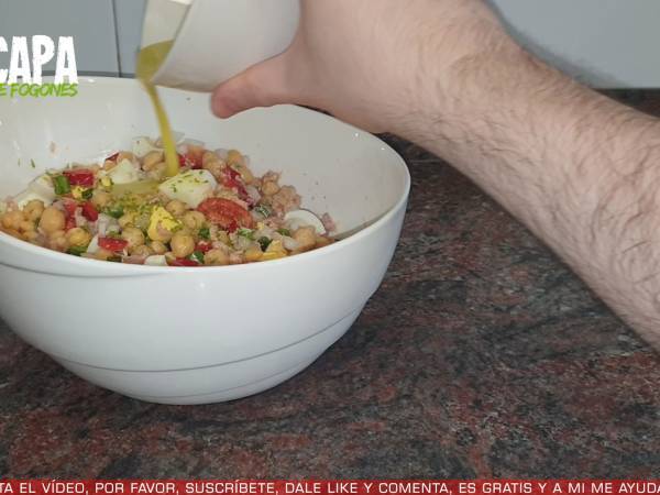 Ensalada de garbanzos - Preparación paso 5