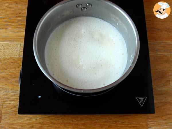 Panna cotta de vainilla con coulis de higo - Preparación paso 2