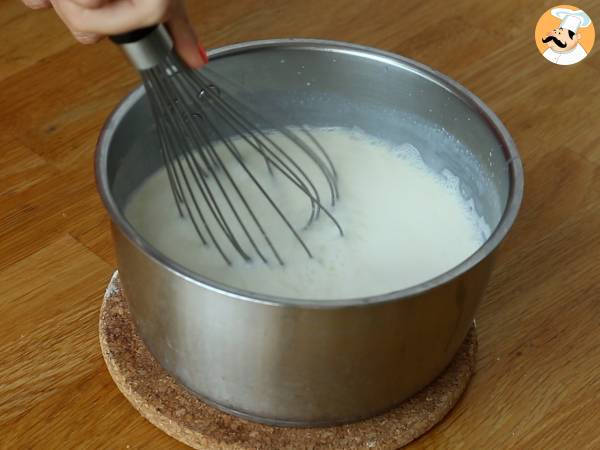 Panna cotta de vainilla con coulis de higo - Preparación paso 3