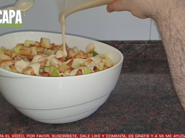 Ensalada César - Preparación paso 5