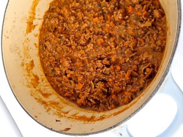 Cottage Pie, pastel de carne y patatas {receta inglesa} - Preparación paso 8