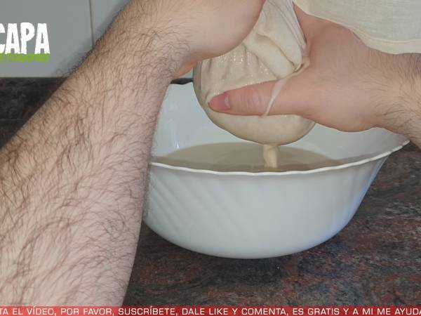 Horchata de chufa - Preparación paso 4