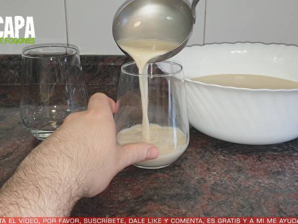 Horchata de chufa - Preparación paso 6