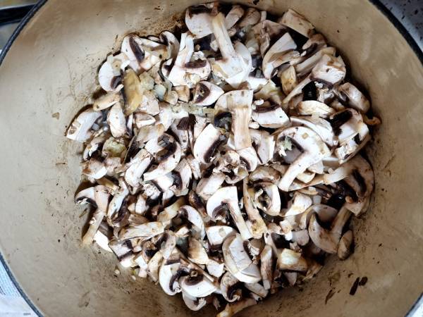 Arroz con champiñones - Preparación paso 6