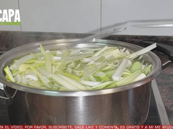 Ensalada de puerros - Preparación paso 3