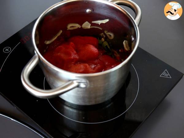 Sopa de tomate y albahaca - Preparación paso 4