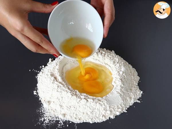 Cómo hacer pasta fresca al huevo: Garganelli - Preparación paso 2