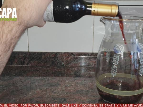 Sangría casera - Preparación paso 1