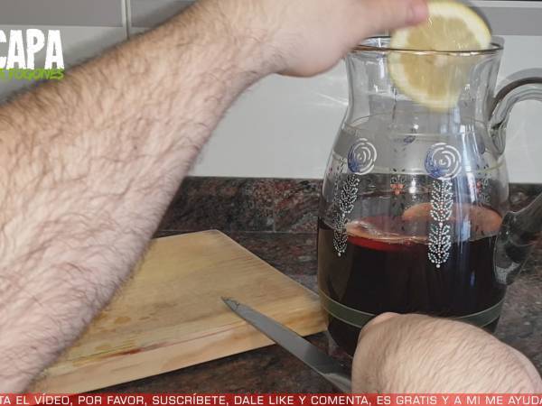 Sangría casera - Preparación paso 4