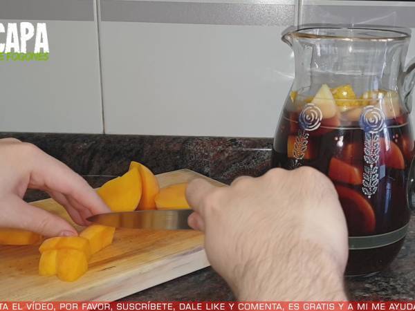 Sangría casera - Preparación paso 6