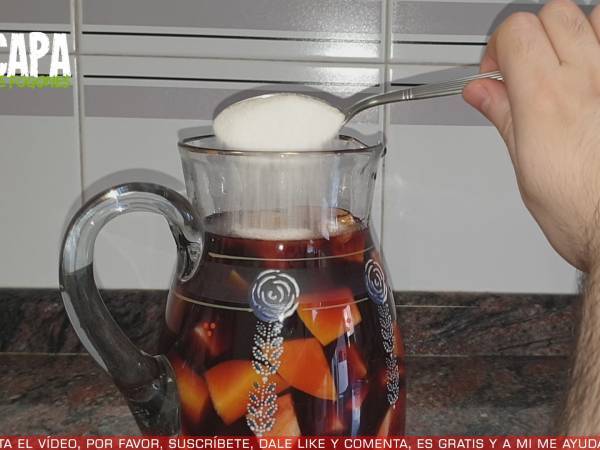 Sangría casera - Preparación paso 7