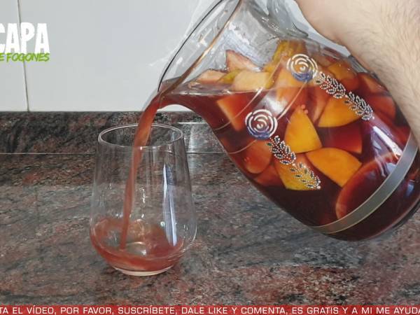 Sangría casera - Preparación paso 9