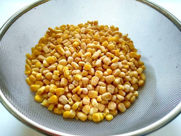 Ensalada de maíz {receta mexicana} - Preparación paso 1