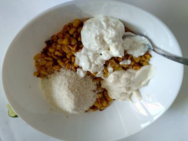 Ensalada de maíz {receta mexicana} - Preparación paso 4