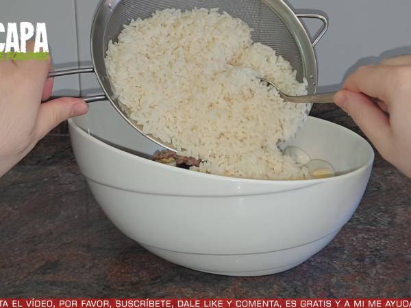 Ensalada de arroz - Preparación paso 4