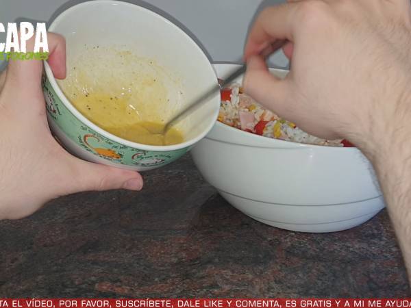 Ensalada de arroz - Preparación paso 6