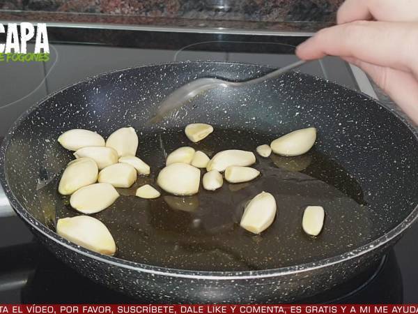 Conejo al ajillo - Preparación paso 1