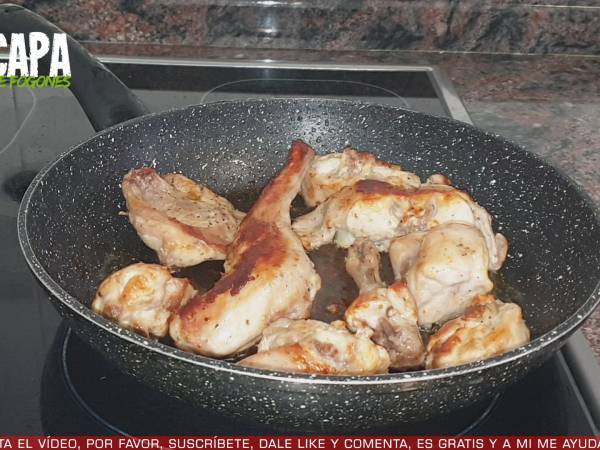 Conejo al ajillo - Preparación paso 4