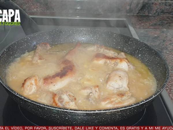 Conejo al ajillo - Preparación paso 7