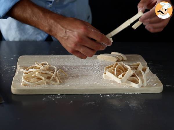 Cómo hacer pasta fresca al huevo: Tagliatelle - Preparación paso 7