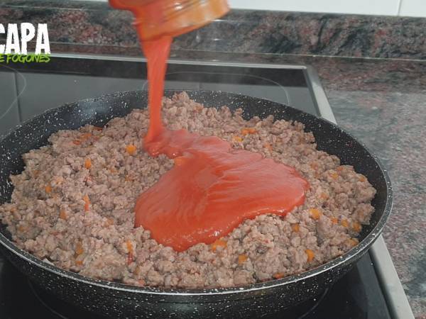 Lasaña de carne - Preparación paso 10