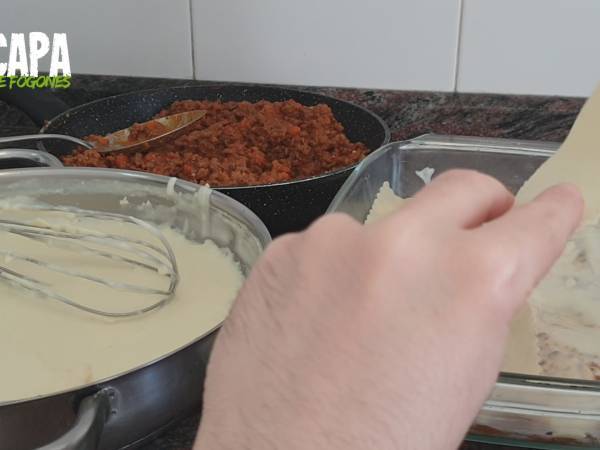 Lasaña de carne - Preparación paso 14