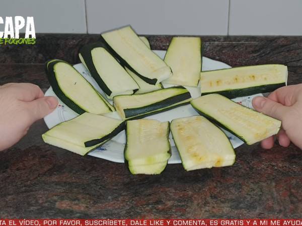 San Jacobos de calabacín - Preparación paso 1