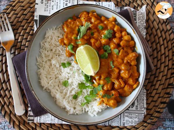 Curry de garbanzos, una receta vegana llena de sabor - Preparación paso 4