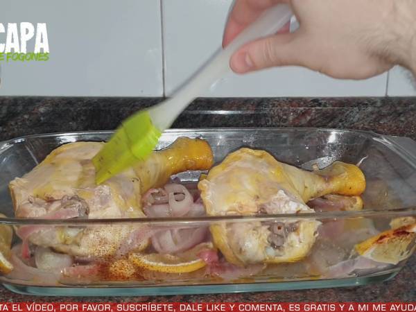 Muslos de pollo al limón al horno - Preparación paso 6