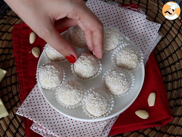 Bombones Raffaello caseros - Preparación paso 6