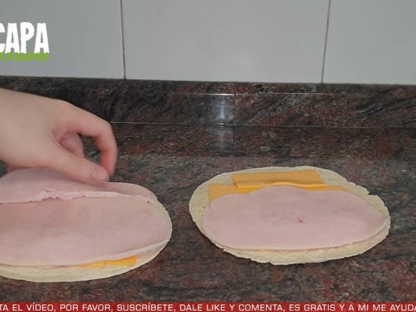 Quesadillas de halloween - Preparación paso 3