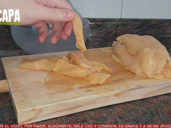 Fajitas de pollo - Preparación paso 1