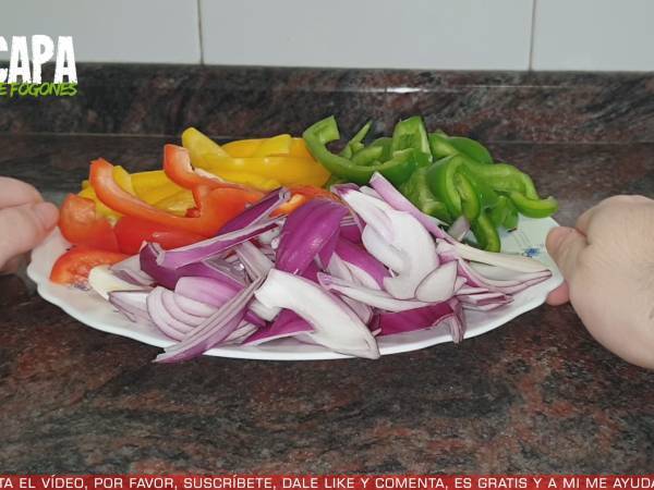Fajitas de pollo - Preparación paso 3