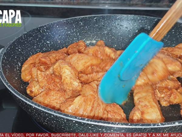 Fajitas de pollo - Preparación paso 5