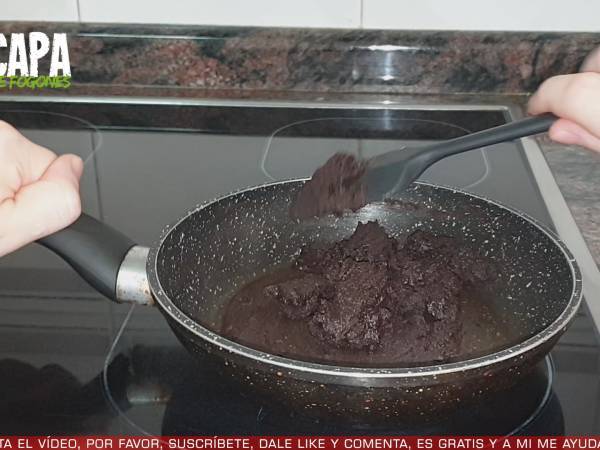 Trufas de chocolate con leche condensada - Preparación paso 2