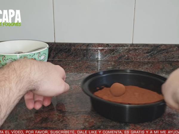 Trufas de chocolate con leche condensada - Preparación paso 4