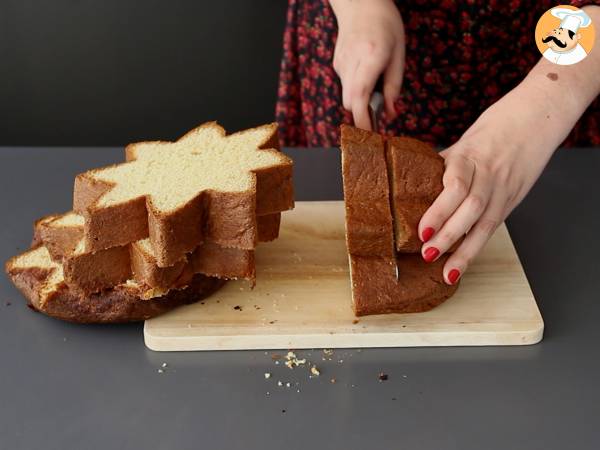 Pandoro relleno de crema mascarpone y Nutella - Preparación paso 5