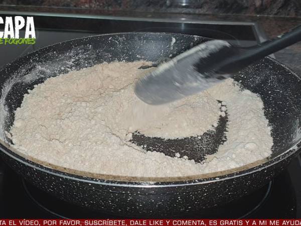 Polvorones de nutella caseros - Preparación paso 1
