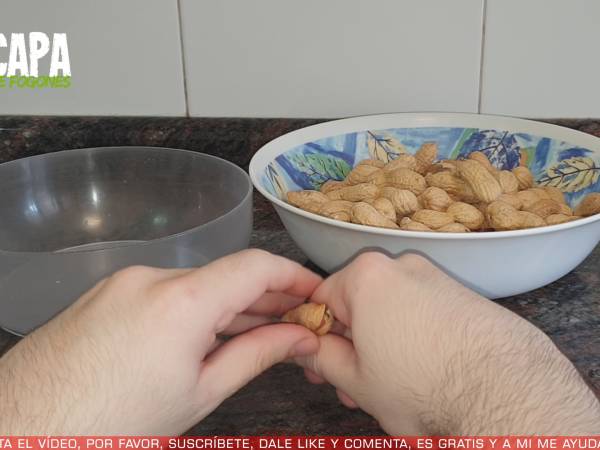 Mazapán de cacahuete - Preparación paso 1