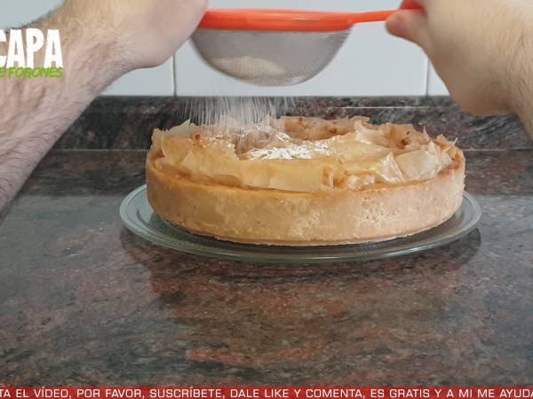 Tarta flor de turrón - Preparación paso 12