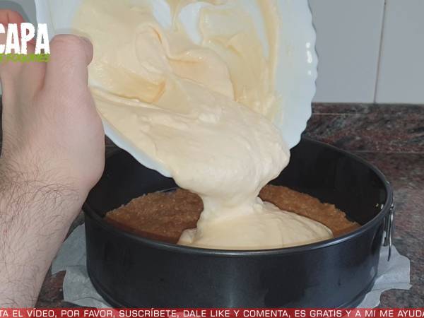 Cheesecake de mango - Preparación paso 11