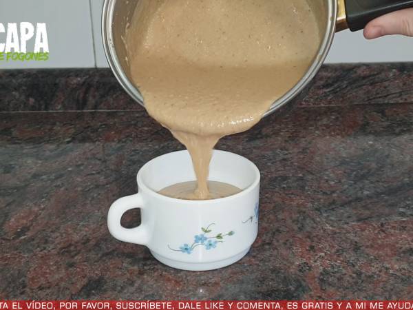 Intxaursalsa, postre típico vasco - Preparación paso 4