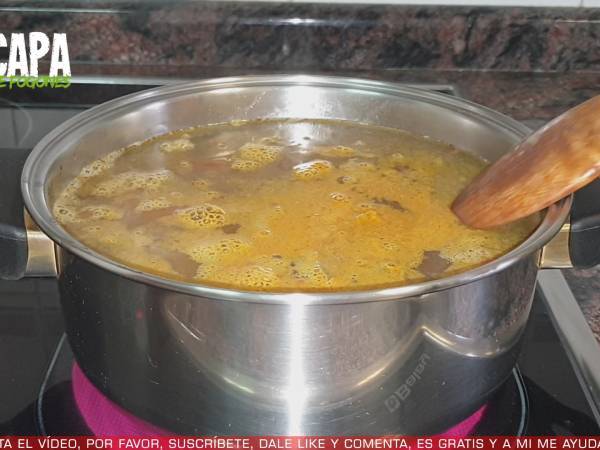 Lentejas con verduras y curry - Preparación paso 4